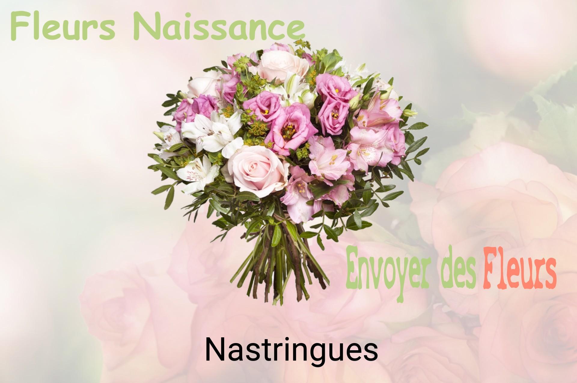 Bouquet de fleurs de naissance livré à Nastringues